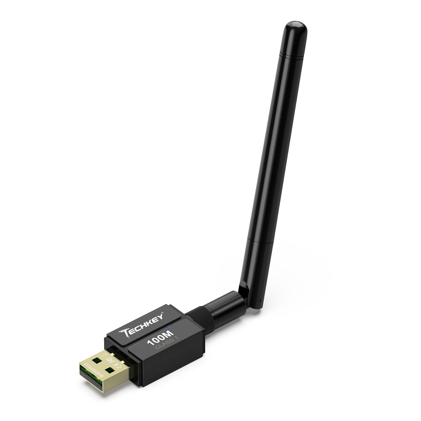 Adaptador Bluetooth Techkey Usb 5.3 De Largo Alcance Para Pc De Escritorio