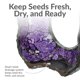 thumbnail image 5 of Comedero para Pájaros Sunnydaze Decor de Vidrio Mosaico Morado 25 cm, 5 of 9