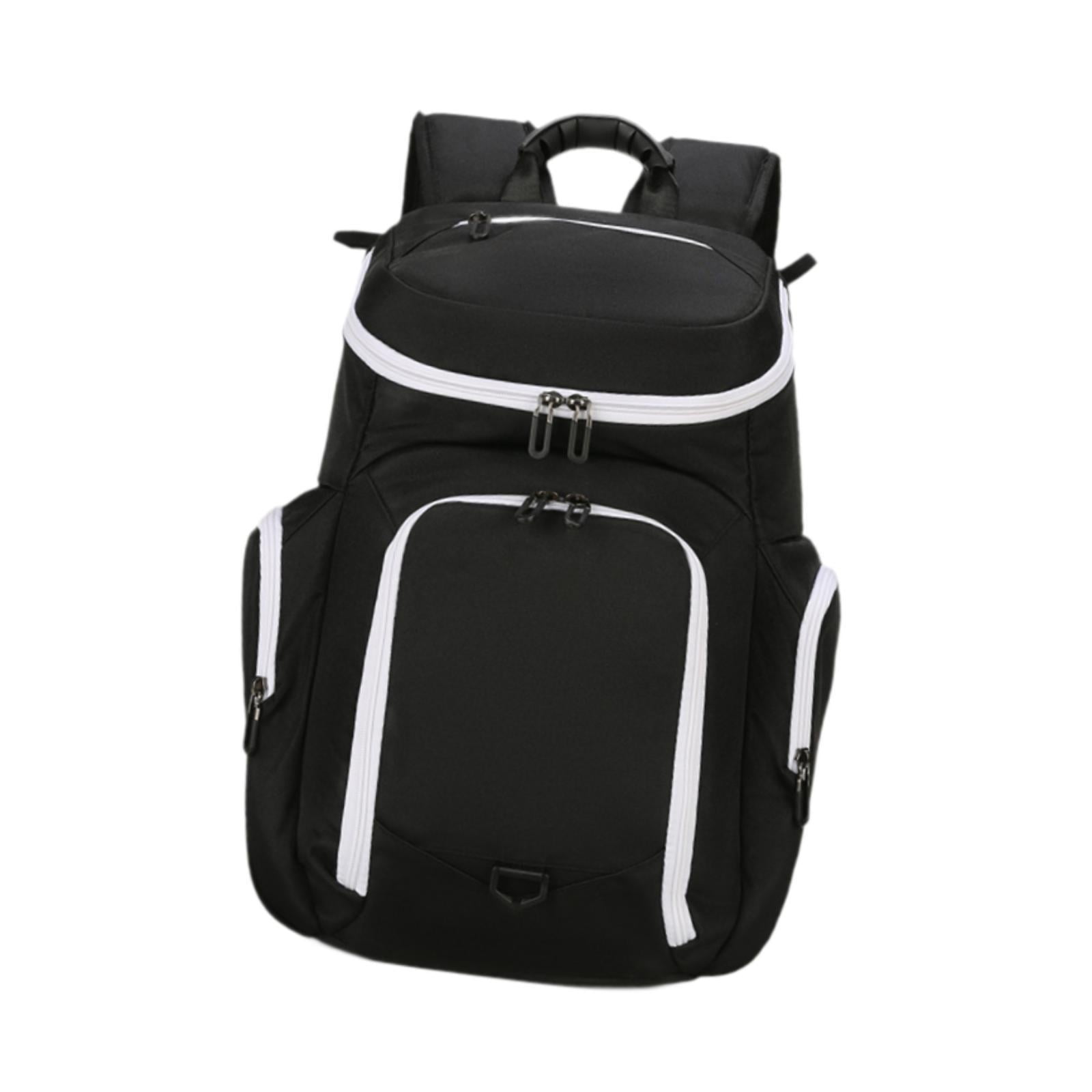 Magideal - Mochila De Baloncesto Mochila De Fútbol Bolsa De Fitness Bolsa De Tela Oxford Ventilada Bolsa De Equipo Deportivo Bolsa Deportiva Para Gimnasio Fútbol Negro