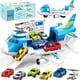 thumbnail image 1 of Avión de juguete GUDEHOLO para niños de 3 a 7 años con coches y helicóptero, 1 of 9