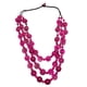 thumbnail image 3 of Collar Bohemio Collar Babero Collar De Cuentas De Madera Para Mujer Dama Boda Rosa Rojo, 3 of 5