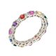 thumbnail image 1 of Anillo Elegant Confetti Paris Oro 18k Eternidad Arcoíris, 1 of 3