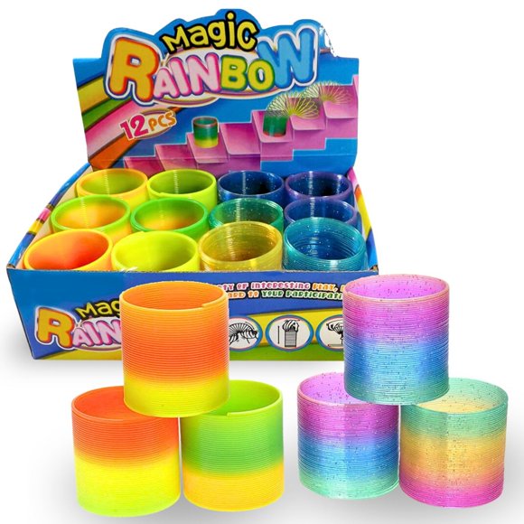 Muelles helicoidales Magic Rainbow de Toy Liberty Imports, 12 unidades, para niños