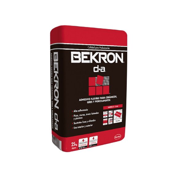 Adhesivo Flexible Bekron Para Cerámicos Y Porcelanatos 25kg