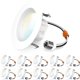 thumbnail image 1 of Kit de luz LED empotrable Sunco de 4" 11 W 660 lm regulable CCT, 1 of 6