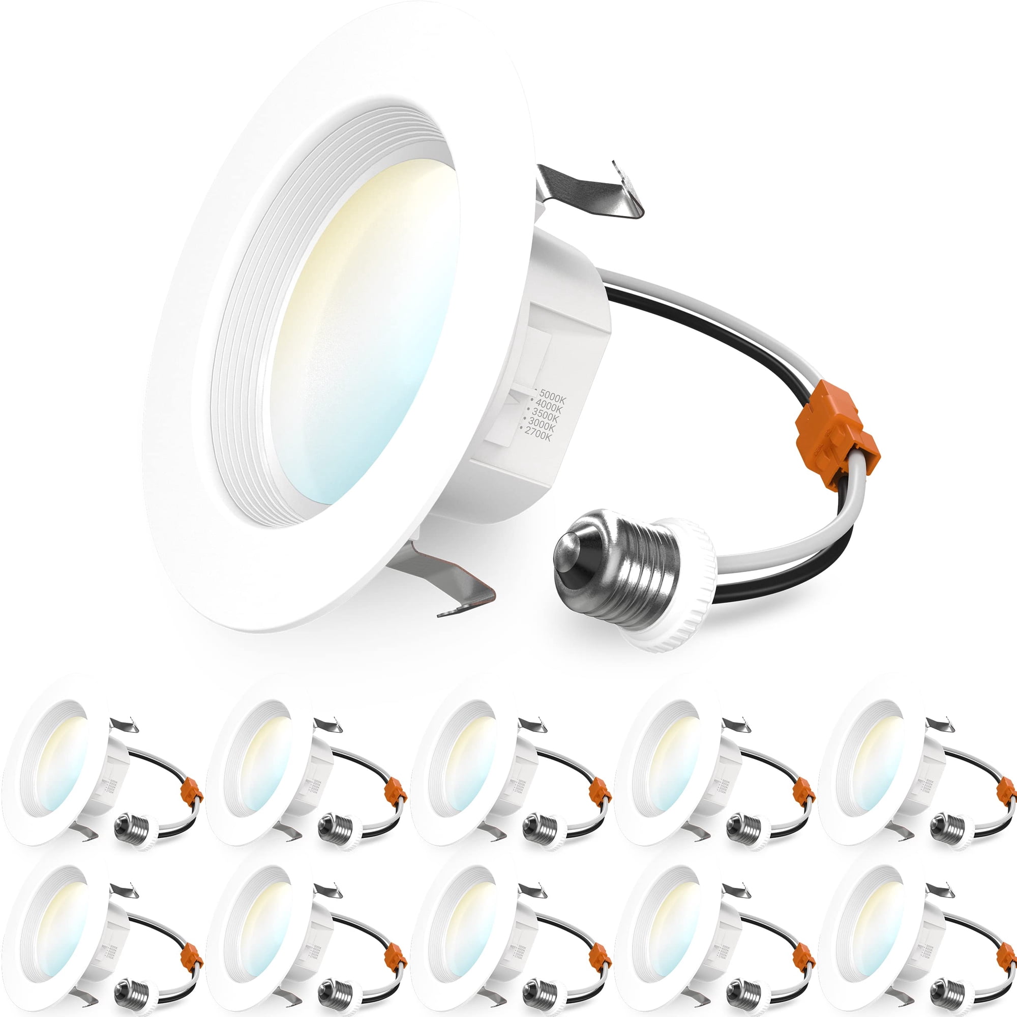 Sunco Lighting - Kit De Luz Led Empotrable Sunco De 4" 11 W 660 Lm Regulable Cct