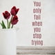 thumbnail image 2 of Decomural You Only Fail Inspirational WS-43899, 2 of 2