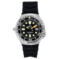 Reloj Ratio Freediver Versión 02 Helium Safe 1000M Zafiro Cuarzo Esfera Negra Para Hombre 1038Ef102V-Blk-V02