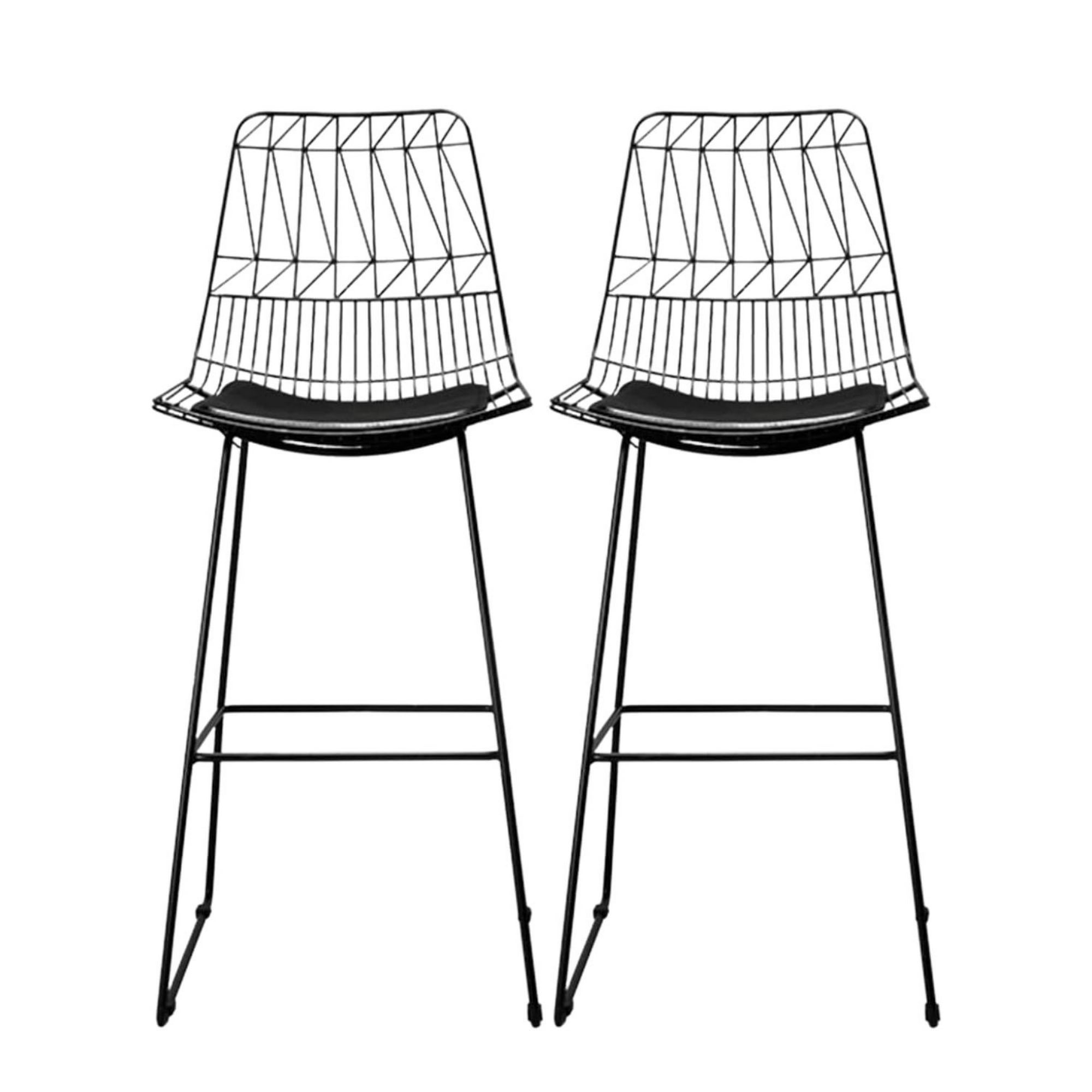 Habita2 Chile - Sillas De Bar Elegant Negro - 2 Unid