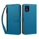 thumbnail image 1 of Funda Tipo Billetera para TCL 502 con Soporte y Bolsillo con Cierre Azul, 1 of 1