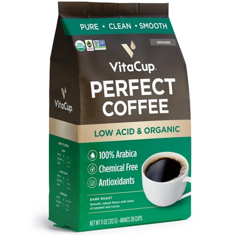 Café Vitacup Perfect, Molido Con Bajo Contenido De Ácido, 325 Ml, Tostado Oscuro