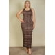 thumbnail image 1 of Vestido Largo Ajustado con Estampado Tie Dye de Talla Grande, 1 of 5