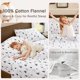 thumbnail image 3 of Juego de sábanas Comfort Spaces, 100% franela de algodón, tamaño doble, 3 of 9