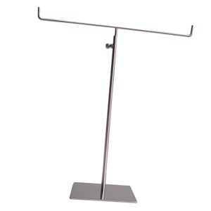 Magideal - Acero Inoxidable Del Soporte De Exhibición De La Barra T De La Joyería De La Encimera Para El Tenedor De La Suspensión De La Bufanda De Las Tiendas Al