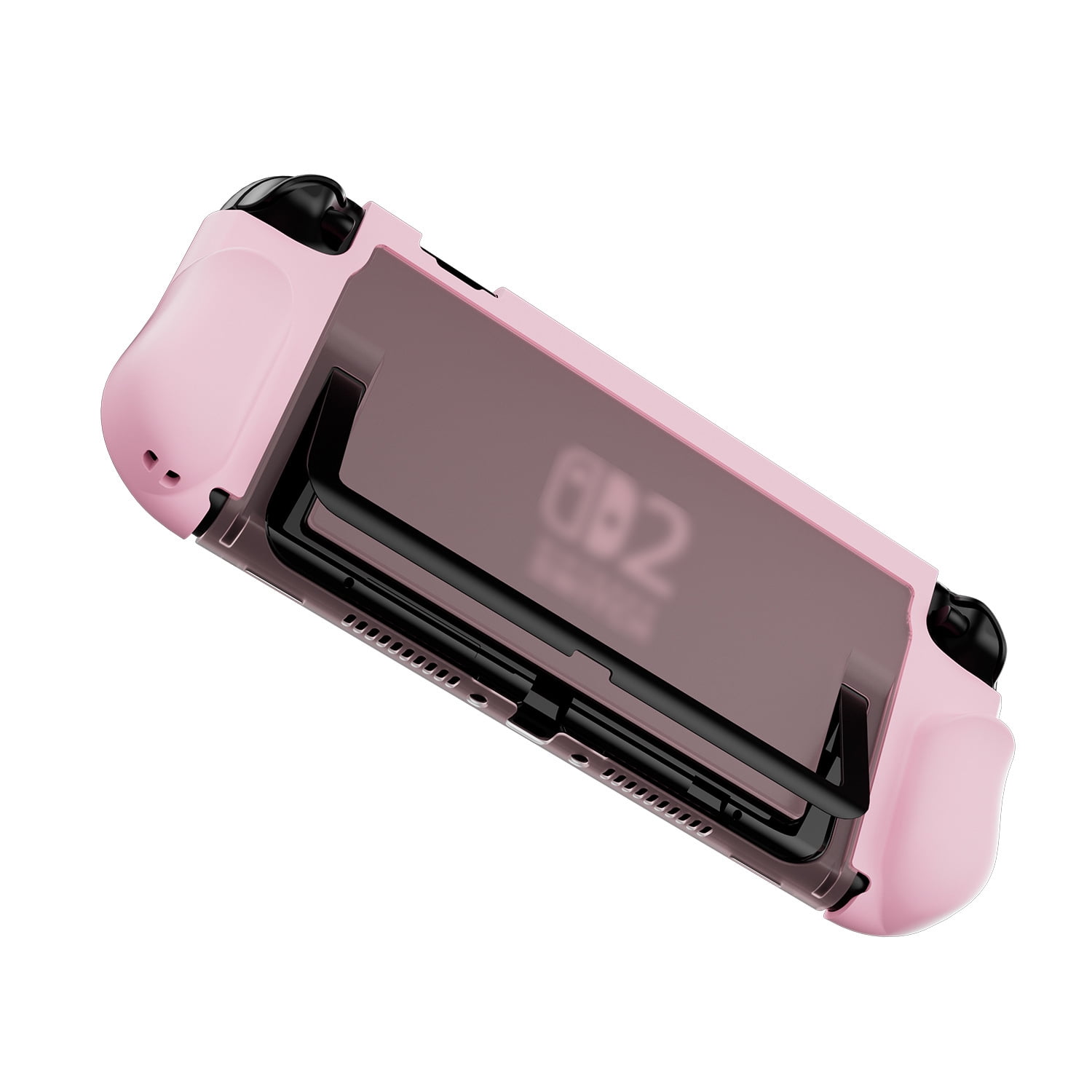 Genérico - Funda Protectora Acoplable Para Nintendo Switch 2 Cubierta Ergonómica De Tpu Soporte Plegable Para Joycons Fina Con Resistencia A Los Impactos Carcasa Dura Compatible Con La Consola Switch2 Y Soporte