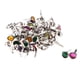 thumbnail image 2 of 50 piezas de colores surtidos de metal Rhinestone cabeza Brads sujetadores de papel 7 mm, 2 of 5