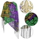 thumbnail image 5 of Disfraz de Mardi Gras para mujer, chal de lentejuelas, chales de lentejuelas vintage, máscara y diadema de Mardi Gras con plumas, conjunto de accesorios de mascarada para carnaval de mujer., 5 of 7