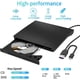 thumbnail image 2 of Unidad Externa CD DVD JKNJX XD013 USB 3.0 TypeC Negro, 2 of 3