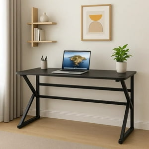 Space Home - Escritorio Gamer Black Fx Para Pc Amplio Resistente Diseño Negro