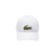 thumbnail image 1 of Gorra Lacoste de sarga con insignia de cocodrilo para hombre en color blanco, 1 of 3