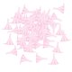thumbnail image 1 of 100pcs mini embudos para perfumes, polvos, aceites esenciales, botellas, frascos de color rosa, 1 of 5