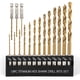 thumbnail image 1 of Juego de brocas COMOWARE Titanium Twist, 16 unidades, HSS, 1,5 a 6,4 mm, 1 of 7