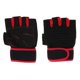thumbnail image 4 of Media Finger Transpirable Antideslizante Escalada Ciclismo Guantes De Pesca Rojo, 4 of 5