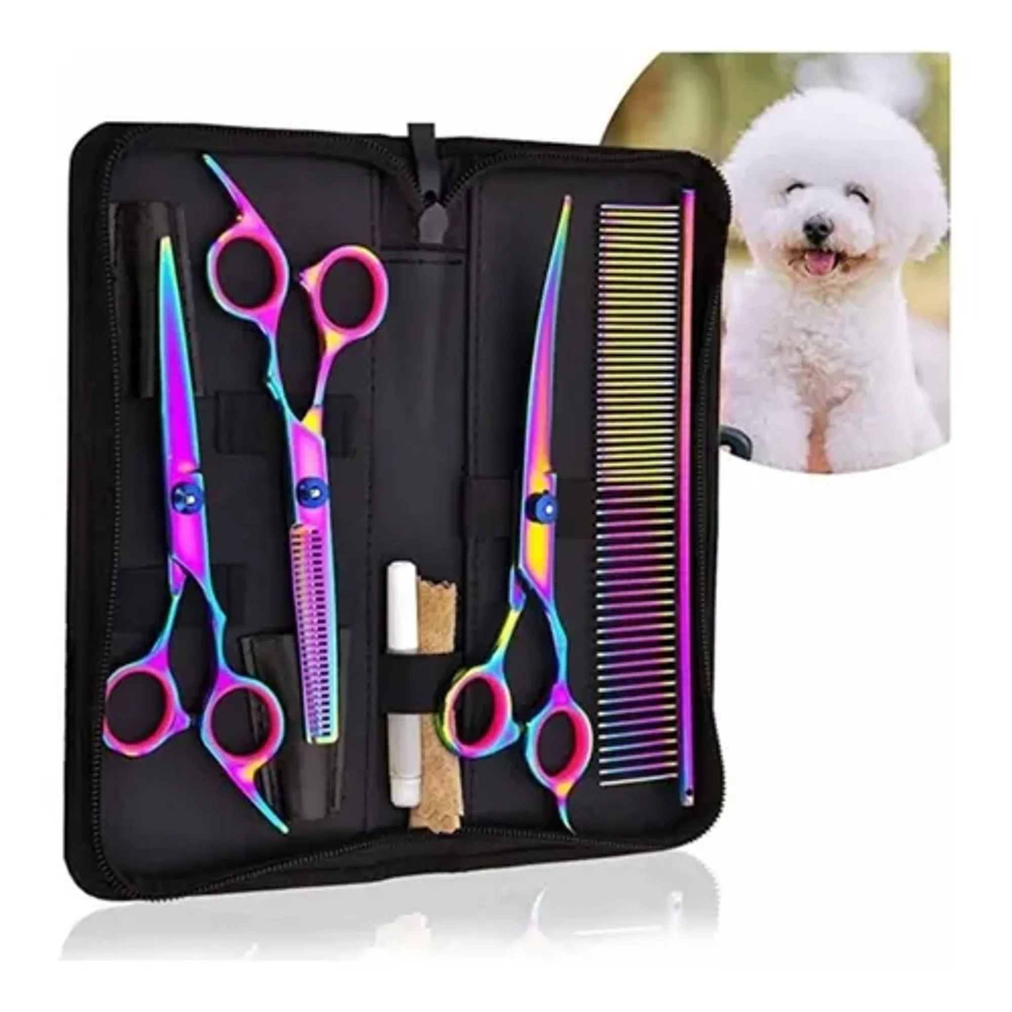 Linea Sport - Tijeras Profesional Para Mascotas Perro Corte De Pelo