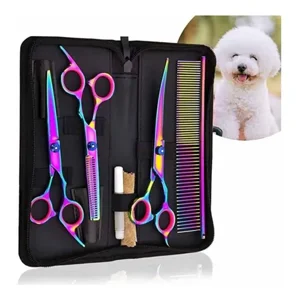 Linea Sport - Tijeras Profesional Para Mascotas Perro Corte De Pelo