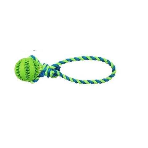 Tomasstore - Juguete Para Perros Cuerda Con Pelota Dentada