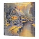 thumbnail image 3 of Cortina De Ventana Con Tema Navide?o Casa De Nieve - 170x200cm, 3 of 5