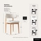 thumbnail image 4 of Silla Para Comedor Madera Tapizada Moderna Respaldo Siena Beige, 4 of 8