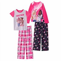 Barbie Girls Pajama Pantalones Y Camisetas De Sueño Para Niños 4