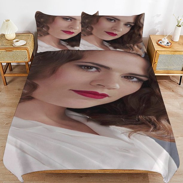 Peggy Carter Bedding Sets Ultra Soft Skin-Friendly Duvet Cover 3 Piece, Cute Comforter Cover Bed Set for Boys Girls Kids