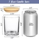 thumbnail image 2 of Frascos de vidrio para velas SUPMIND, 30 unidades, 200 ml, con tapa de bambú, 2 of 6