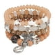 thumbnail image 1 of Unique Bohemian Layered Beaded Bracelet - Elephant, Anchor & Butterfly Shaped Pendant - Stretchable & Stackable - Perfect for Summer Beach & Unisex Accessories, 1 of 5