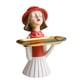 thumbnail image 2 of Chica Resina Estatua Caja Estatuilla Esculturas Plato Escritorio Almacenamiento Bandeja Para Servir Rojo, 2 of 3