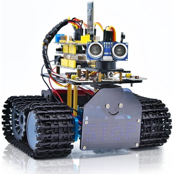 Kit de coche robot tanque KEYESTUDIO Mini V2 con control Arduino