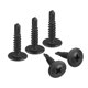 thumbnail image 1 of Uxcell #8 x 3/4" Tornillos autorroscantes de cabeza Phillips de acero al carbono negro paquete de 200, 1 of 4