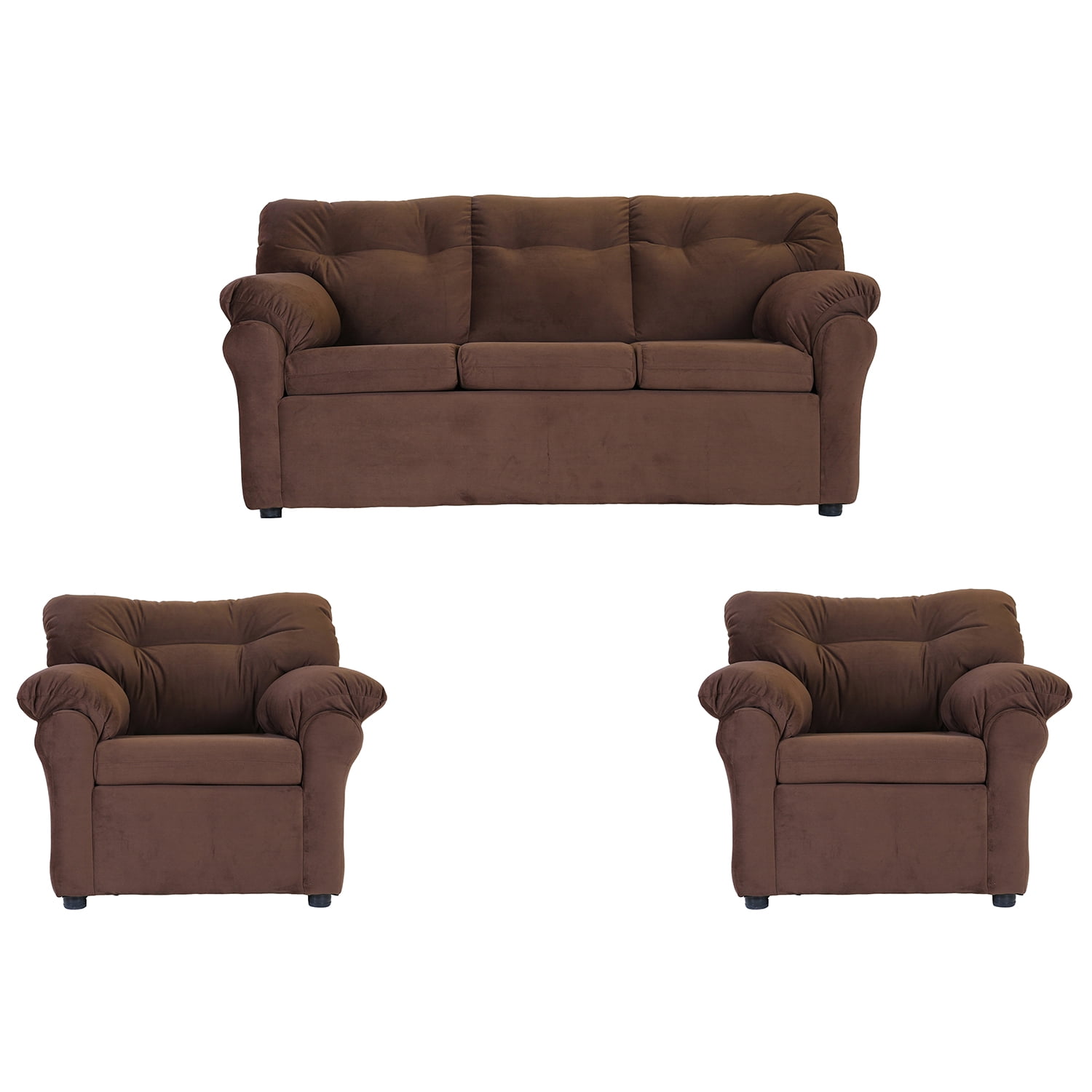 Muebles América - Living América 311 Tela Chocolate