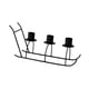 thumbnail image 3 of Candelabro De Hierro Con Forma De Trineo Para El Hogar, Cocina, Candelabro De 3 Brazos, Color Negro, 3 of 3