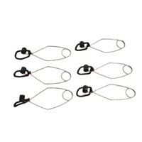 Magideal - 6 Clips Para Almohadillas De Flauta, Herramienta De Reparación, Fácil De Usar, Práctico Equipo De Mantenimiento, Herramienta De Ajuste, Instrumento De