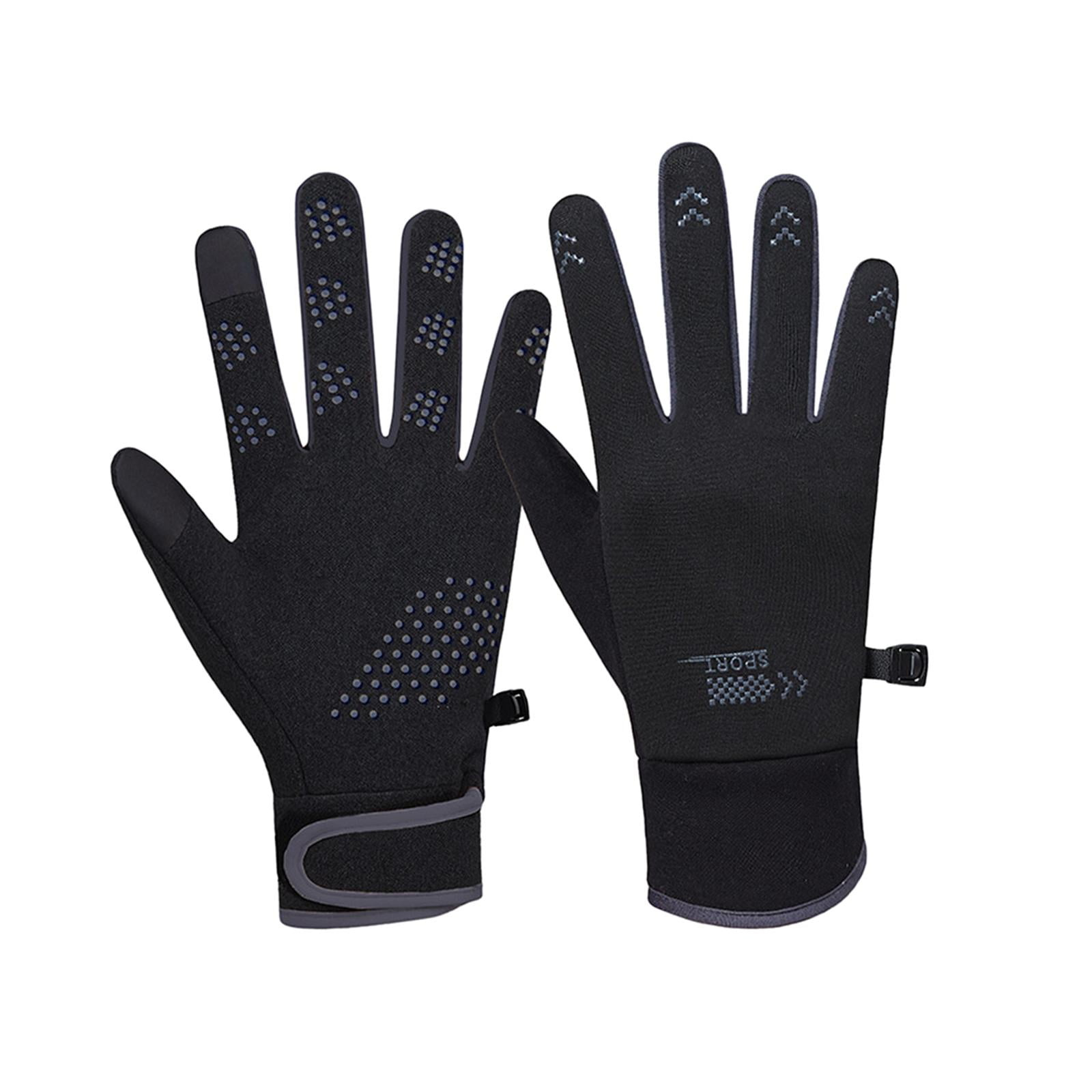 Magideal - Guantes De Invierno Para Mujer, Guantes De Esquí Para Nieve, Pantalla Táctil, Impermeables, Cómodos Guantes De Ciclismo Al Aire Libre, Manoplas Cálida Negro Gris