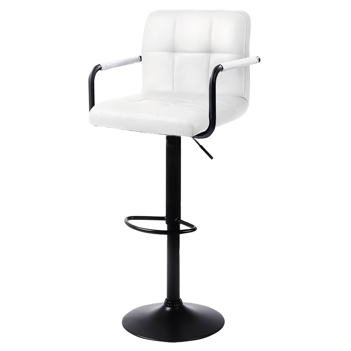 Silla De Bar Piso Taburete Homely Noir Comfort 61-81Cm  Blanco