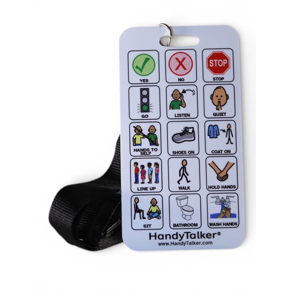 Tarjeta de Comunicación para Docentes HandyTalker Impermeable 8x14 cm