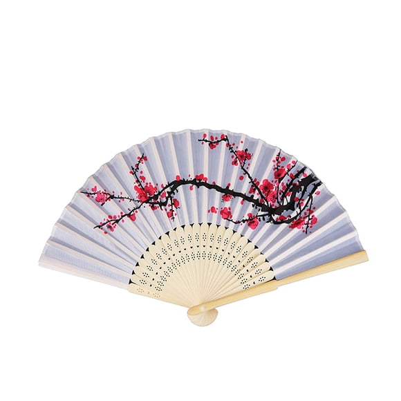 Abanico plegable Chinshwehaw con delicado diseño de flor de cerezo