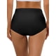 thumbnail image 3 of INSPIRE CHIC Bragas de Mujer para Regreso a Clases, Elásticas, de Cintura Alta, Sin Forro, Transpirables, Invisibles, L Negras, 3 of 4