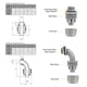 thumbnail image 5 of Kit de conductos herméticos Elecoman de 1/2 pulgada y 30 m con conectores, 5 of 7