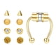 thumbnail image 1 of Anillo De Nariz Falso Magnético No Piercing Estilo Punk Regalos De Moda Para Hombres Mujeres Oro, 1 of 5