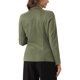 thumbnail image 3 of INSPIRE CHIC Chaqueta de Trabajo para Mujer de Imitación de Ante con Solapa, Mangas Largas, Talla M, Verde Militar, 3 of 6